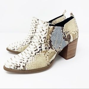 Report Snakeskin Bootie Western Tessi 7